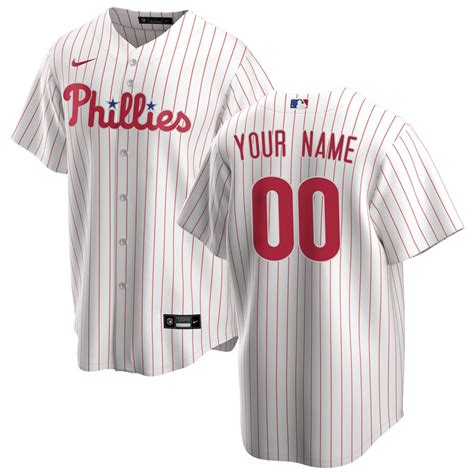 youth philadelphia phillies nike white home replica custom jersey|custom phillies jerseys for sale.